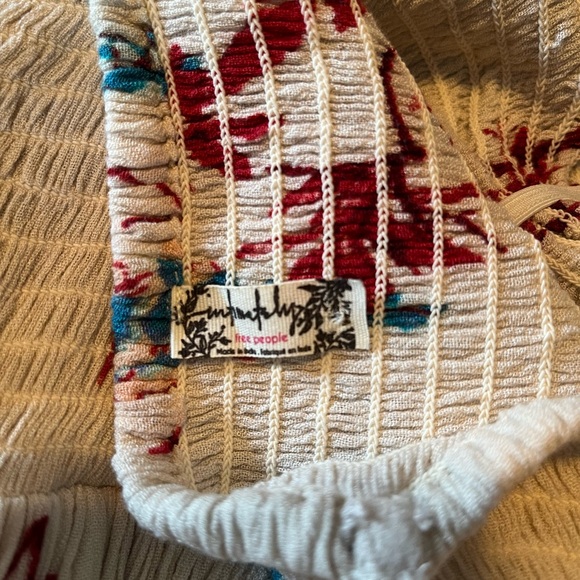 Intimately Free People Beau Smocked Slip Dress, white, size medium - Picture 5 of 5